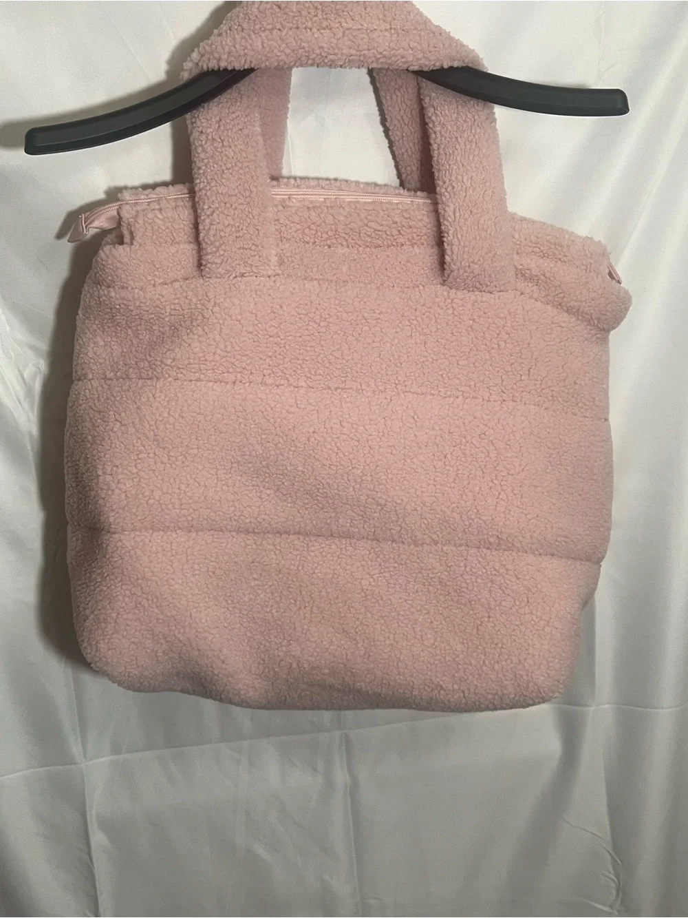 PINK Victoria's Secret Light Pink Sherpa Tote